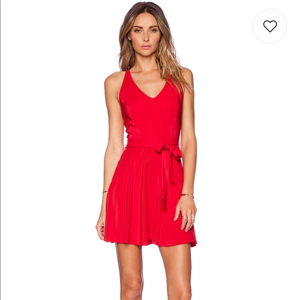 Amanda Uprichard Red Sleeveless Dress